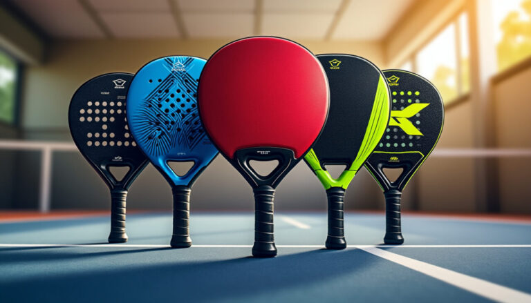 Ensemble Raquettes De Padel 100% Carbone Ozbego - Sac, 2 Surgrips, Bandage Poignet, Film Protection, Noir/vert